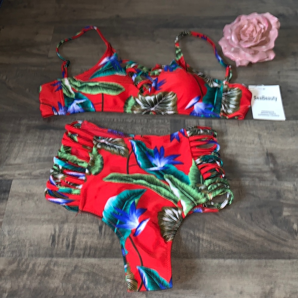 NWT SEA-BEAUTY 2 PIECE BATHING SUIT